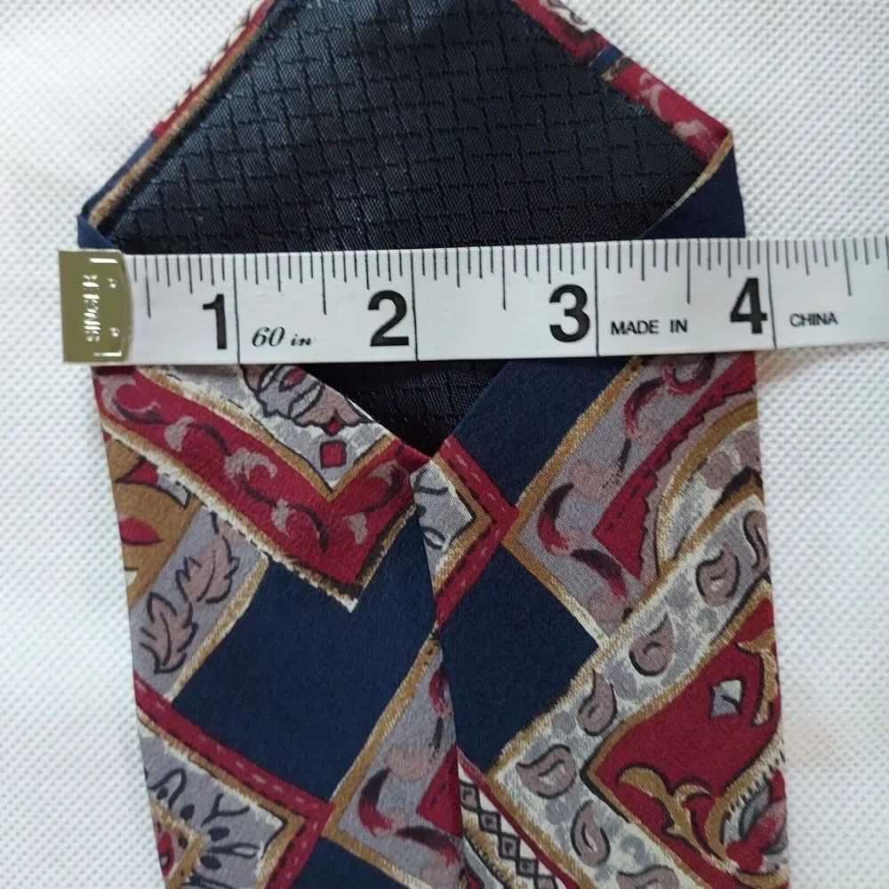 Vintage Christian Dior Monsieur Tie Made in USA Italian Silk Mens Neck Tie